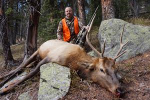 1st bull elk harvest for Ron