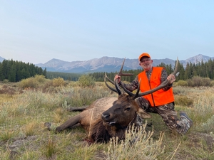 Mr. Bill fulfilled his dream of killing a bull elk with his muzzleloader.