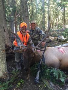 Jake with a great high muzzy country bull elk