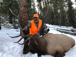 Troy harvested this beauty of a 6x6 in 1st rifle!